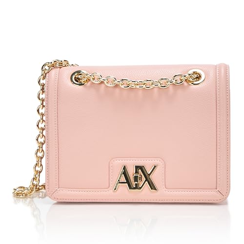 A|X Armani Exchange Madison Petit sac à bandoulière avec chaîne, Milk Punch, Punch au lait