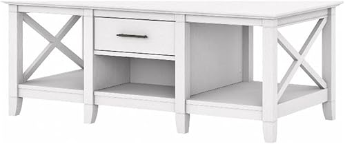 Miniatura 11 de Bush Furniture Key West - Mesa de centro con almacenamiento en color gris lavado Gris desteñido,gris (cape cod gray),Roble blanco de lino.,Roble