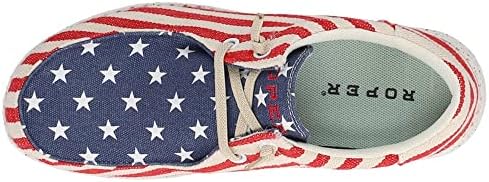 Roper Women's Hang Loose Loafer, Red, 8 | Image 3