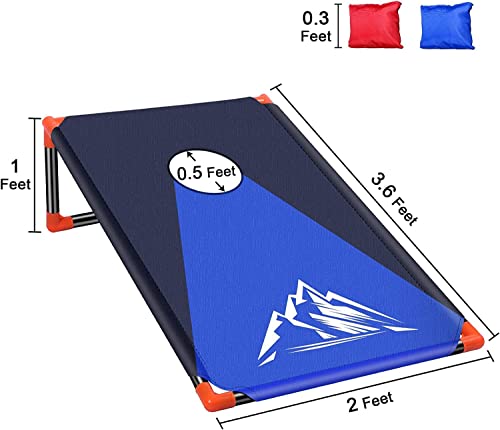 Cornhole Toss Game Cornhole Set Portable Outdoor With Framed & 8 Bean Bags & Carrying Bag For Kids, Backyard, Lawn, Beach 2-In-1 Camping Game Set By Nzqxjxz #TOP2