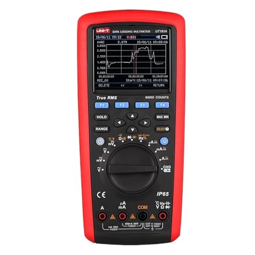 KWWEWEB UT181A Multimetro a Vero Valore Efficace con Portata Automatica IP65 DMM Industriale 60000 conteggi Software for PC Misuratore di Resistenza alla Temperatura e capacità