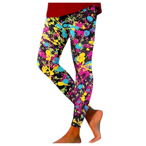Leggings para mujer con levantamiento de glúteos, cintura alta, mallas de gimnasio, pantalones elásticos ajustados atléticos para mujer, multicolor, XL
