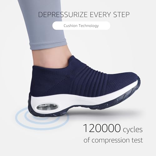 Image of STQ Walking Shoes for Women Slip on Sock Sneakers Non Slip Air Cushion