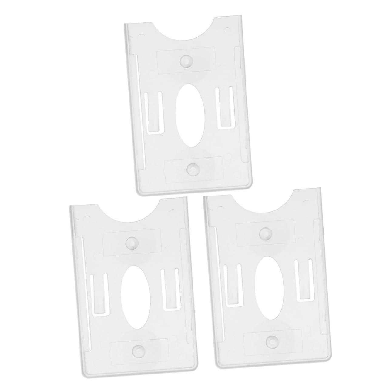 Secure Fit Car Card Holder 3 Pack Suction Cup Windshield Parking Pass Holder Low Maintenance Abs Plastic
