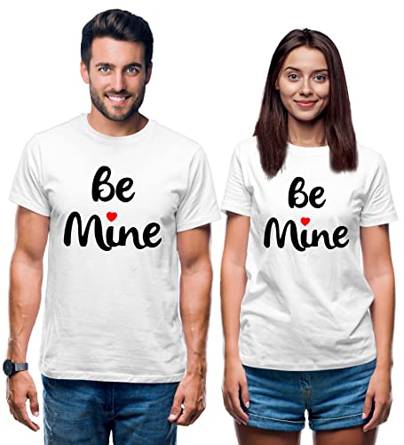 Image of Hangout Hub | Couple Tshirts | Be Mine | Set of 2 | Twinning