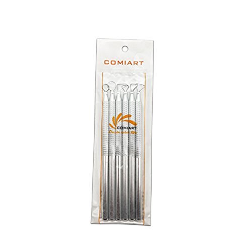 COMIART 6 PCS Sludge Pottery Clay Scraper Clay Sculpting Modelling Tools - Thumbnail 3