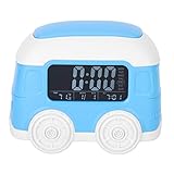 Alvinlite Smart Wecker LED Digital Kinderuhr Multifunktions Auto Form Uhr für Party Schlafzimmer Camping