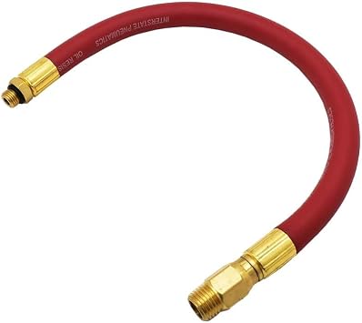 Interstate Pneumatics TW100 12 Inch Red Hose Whip for Inflator