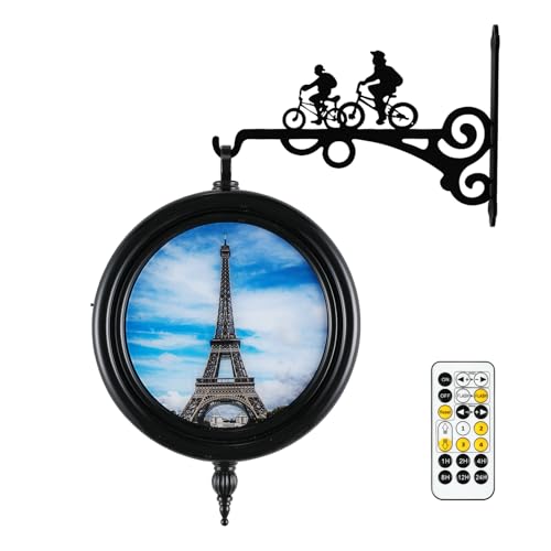 JYDZMYYM Rechargeable Wall Atmosphere Night Light, Eiffel