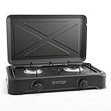 Gaskocher Campingkocher 2-flammig DUO + Gasschlauch und Druckminderer