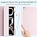 Akkerds Compatible with iPad Pro 13 Inch Case (M5/M4) 2025/2024, for iPad 13 Pro Case with Pencil Holder, Slim Trifold Stand Protective Cover with Soft TPU Back, Auto Wake/Sleep, Pink