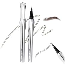 BLUE LOVE Two-Prong Eyebrow Pen - Waterproof Microblading Eyebrow Makeup for Women, Long-lasting Formula for Natural Strokes, All-Day Wear Brown