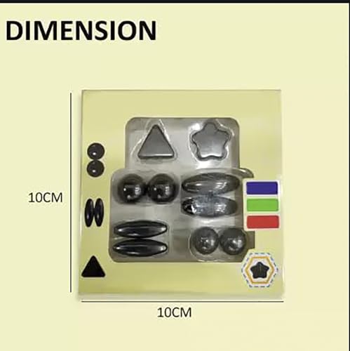 Image of Magnetic Fidget Toy Set for Kids & Adults | Stress Relief Magnet Balls & Shapes | Pack of 1 (Random Color)