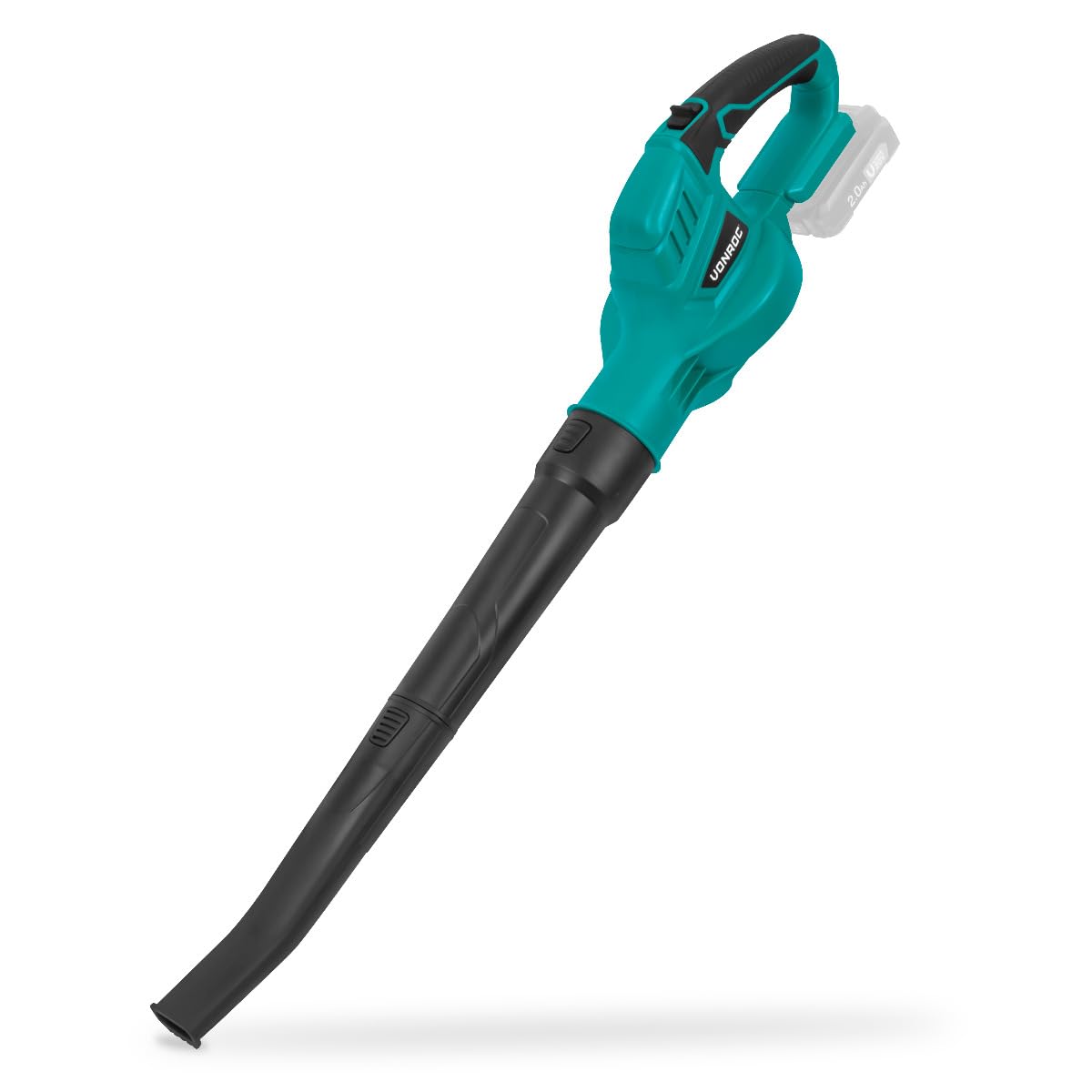 VONROC Batería Soplador de hojas de 20V – Velocidad del aire de 180 km/h – Nuevo modelo 2024 - Incluye batería de 2.0Ah y cargador rápido