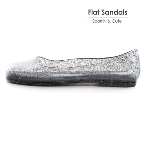 Image of Dear Time Women Flat Heel Summer Beach Jelly Shoes