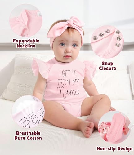 Image of Golray Baby Shower Gifts for Girls, Baby Girl Gifts Baskets with Rattle, Blanket /Bodysuit Set, New Born Essential Stuff, Gender Reveal Ideas Infant New Born Baby Girls Gift Basket