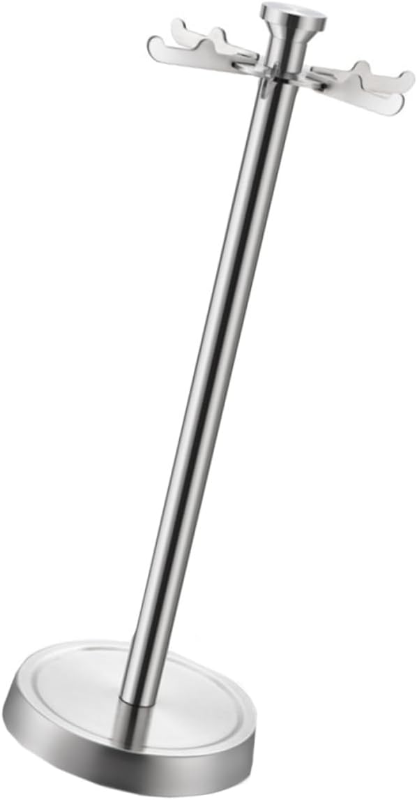 Uonlytech Stainless Steel Kitchen Rack with 6 Hooks Utensil and Spatula Organizer for Cooking Tools Storage Space-saving Holder for Home Kitchen Supplies