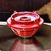 Hookah Bowl Clay Hookah Bowl Shisha Tobacco Bowl with Spire Easy Pull Big Could for Better Hookah Narguile Smoking (Red)