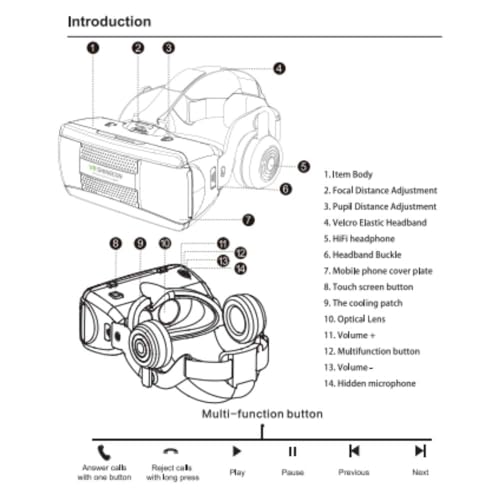 VR Headsets Compatible with iPhone & Android Phone-Virtual Reality Headsets New 3D VR Glasses 2021VR8.0 - Image 8