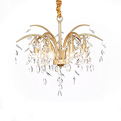 Lustre de luxe en cristal K9 doré pour créer une ambiance douce et magique