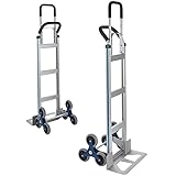 SHZOND Aluminum Hand Truck Stair Climber Hand Trucks 550LBS Stair Climbing Hand Truck 60 Inch Aluminum Hand Cart Dolly