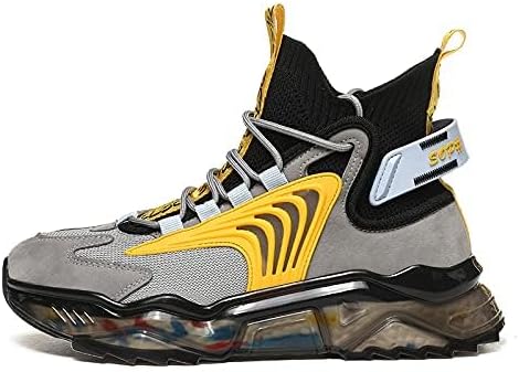 LZDZN Mens Basketball Shoes for Men Sneakers Men's High Top Running Trail Sports Athletic Male Walking Black Beige Grey Size Boys Women Man Boots - Image 5