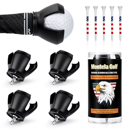 4 Pack 3-Prong Golf Ball Grabber