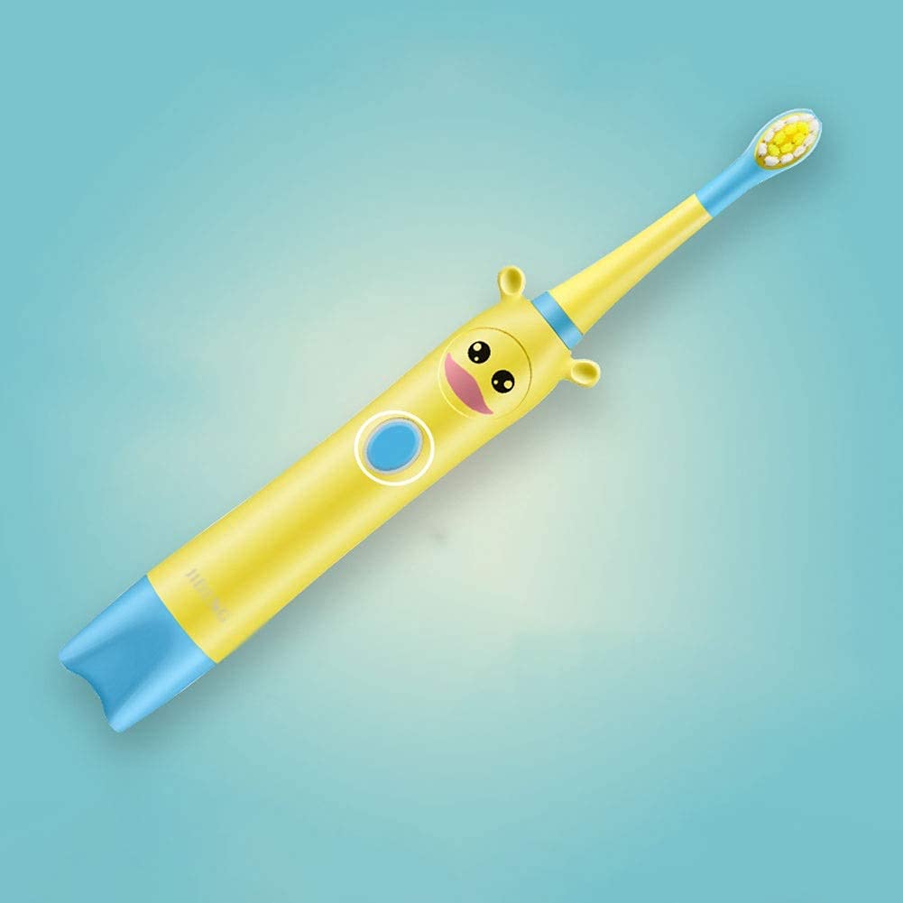 Compacto Cepillo de dientes eléctrico para niños, cepillo de dientes con temporizador inteligente y 3 modos, cepillo de dientes con 8 cabezales de cepillo reemplazables Ergonómico