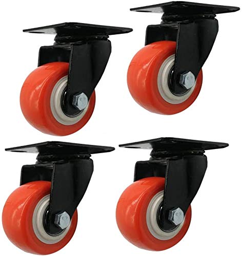 Roulettes pivotantes avec freins 50 mm lot de 4 pour meuble charge lourde
