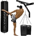 RDX Heavy 5FT Punch Bag Pro Training Filled and Unfilled 2PC 3PC & 4PC with 50KG Max Filling Capacity, Boxing Bag Set with Gloves, Bracket, Hanging Steel Chain, MMA Kickboxing Muay Thai BJJ Home Gym