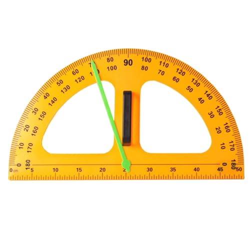 Grand rapporteur numérique et analogique pour grand tableau scolaire de maths