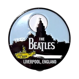 The Beatles Liverpool Skyline Yellow Submarine Pin Badge Size One Size - Les Beatles, Paul McCartney, John Lennon, RIngo Starr, George Harrison