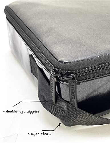 Fydelity 20 Piece Blank Cassettes Tape Cassette Storage Case Carrier Holder Storage For Cassette Tapes Storege Bag For Cassettes Tape Bag : Metallic Black #TOP3