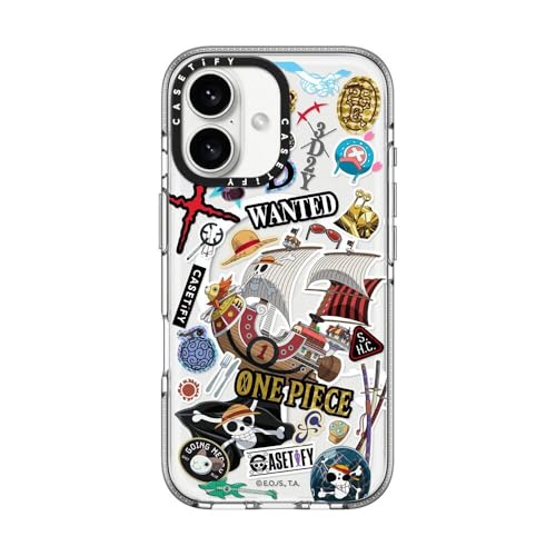 CASETiFY NA MagSafeΉ iPhone 16 P[X [΂݂ɂf / 2m̗NA / One Piece Co-Lab] - NA -ONE PIECE 25th Straw Hat Crew Sticker