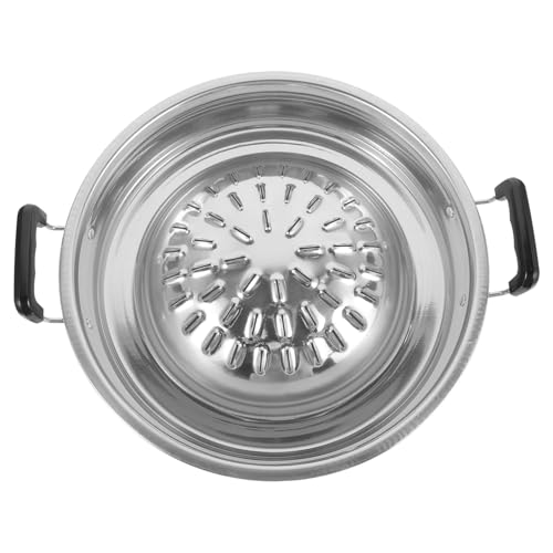 Sartén para Barbacoa Eléctrica de Metal Multiusos para Asar Carne y Verduras para Reuniones y Picnics