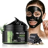 Blackhead Remover Mask, Charcoal Peel Off Face Mask, Deep Cleansing for Face Nose Blackhead Pores Acne, For All Skin Types, Mascarilla Para Puntos Negros, 120g/4.23 OZ