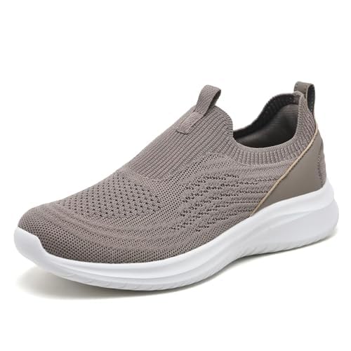 Image of TIOSEBON Women's Walking Tennis Shoes Knit Comfortable Slip on Breathable Mesh Lightweight Sneaker