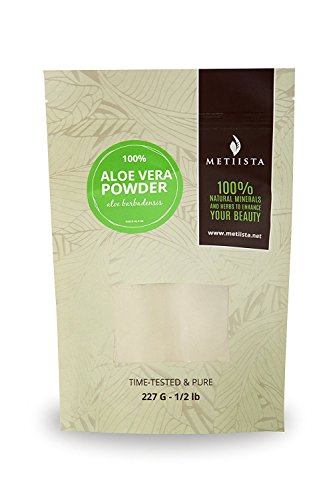 100% pure Aloe Vera Powder (Aloe Barbadensis)-1/2 LB- ORGANICALLY GROWN -NEW! Resealable packaging