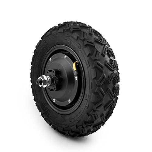 L-faster Roue pneumatique à Engrenages de 10 Pouces 350W Moteur électrique sans balais avec Pneu Tout-Terrain tubeless Haute Toruqe pour vélo de brouette de Chariot (48V)