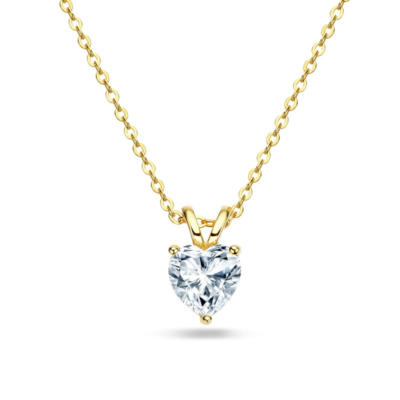 Collier Moissanite Coupe Coeur vvs : sublimez votre style quotidien avec élégance