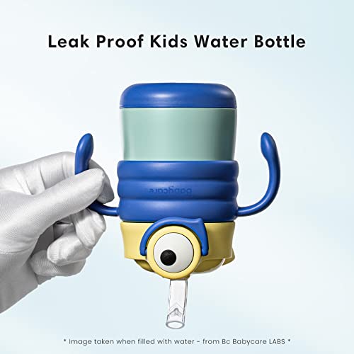 Bc Babycare Kids Water Bottle, Stainless Steel Baby Sippy Cup With Straw, 9.8Oz Kids Insulated Bottles For 1 Year Old, Cute Cartoon Leakproof Insulated Bottles Keep Water Cold 12 H+With Handles #TOP3