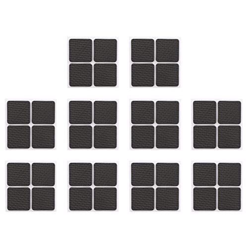 Almohadillas de protección para muebles, 4 piezas x 10, alfombrillas de pies cuadrados para muebles, muebles autoadhesivos, silla de prensión de oficina, alfombra de pierna protectores de suelo