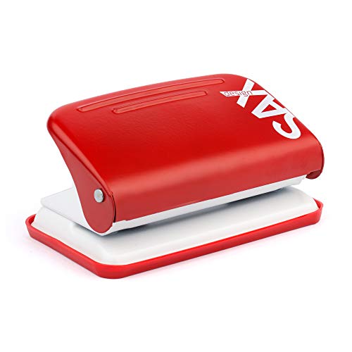 Preisvergleich Produktbild SAX Design 218 Schreibtischlocher rot, Locher, 12 Blatt