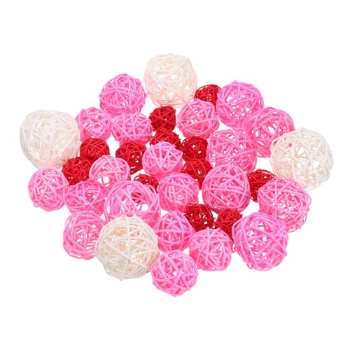 uxcell 72 Pcs Wicker Rattan Balls, 1.2