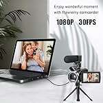 Video Camera Camcorder FHD 1080P 36MP YouTube Vlogging Camera Recorder 3.0 Inch 270 Degree Rotation Screen 18X Digital Zoom Camcorders with Microphone,32GB SD Card and 2 Batteries - Image 2