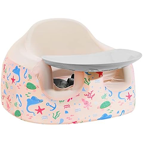 Zooawa Seat Cover Compatible with Bumbo Multi Seat, Baby Seat Cover Children Chair Protector Washable Baby Booster Seat Accessory, Girl Boy Seat Cover Compatible with Bumbo Chair, Pink Ocean Cover