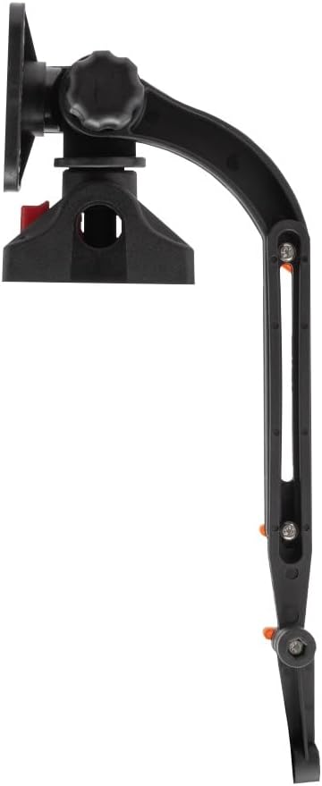 Extreme Max 3006.8669 Universal Fish Finder Head Unit & Transducer Arm Rod Holder Mount for SUPs & Kayaks, Black
