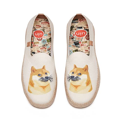 Image of UIN Shoes for Women Slip On Sneakers Comfortable Lightweight Barefoot Travel Art Painted Casual Loafers