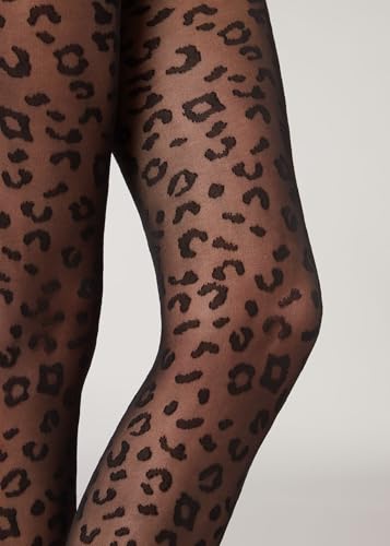 Woman's Animal Pattern 30 Denier Sheer Tights4