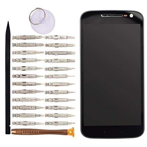 Image of LCD Touch Digitizer Screen Assembly with Frame for Motorola Moto G4 Black